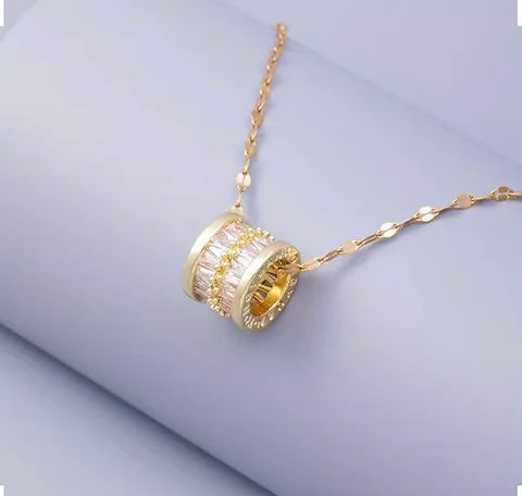 Maryam’s Essential Trendy Creative Cylindrical Shaped Pendant Necklace