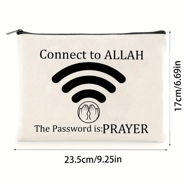 Maryam’s Essential Luxury “Connect with Allah” Multifunctional Eco - Friendly Pouch