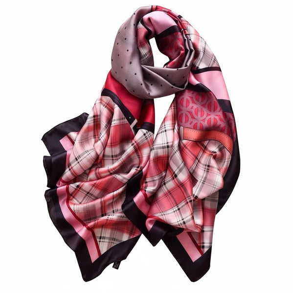 Maryam's Essential Stunning Silk Satin Printed Shawl/Hijab