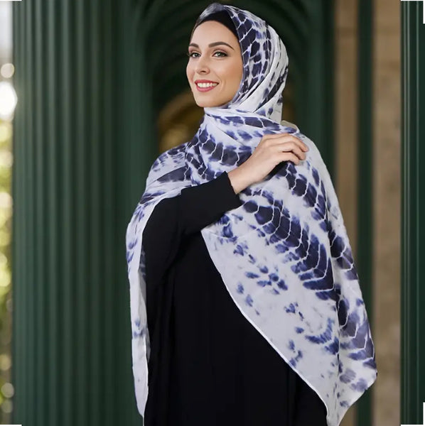 Maryam’s Essential Premium Tye & Dye Print Chiffon Hijab