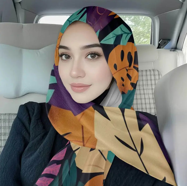 Maryam’s Essential Luxury Premium Printed Polyester Hijab