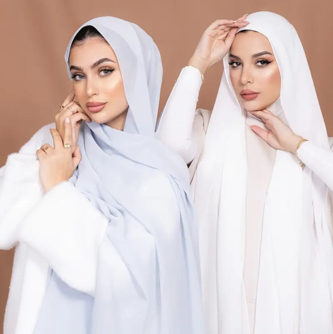 Maryam's Essential Two Pieces Set Plain Premium Chiffon Hijab
