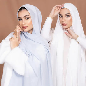 Maryam's Essential Two Pieces Set Plain Premium Chiffon Hijab