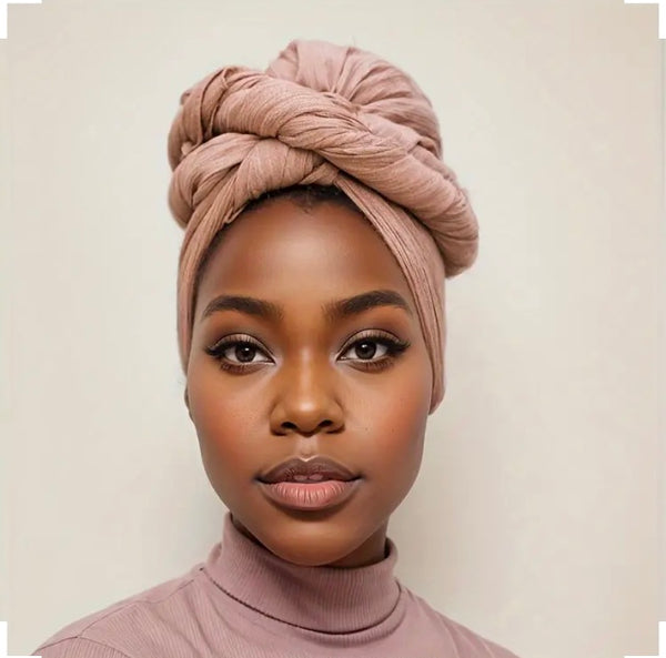 Maryam's Essential Plain Wrinkle Cotton Turban Wrap/Cap