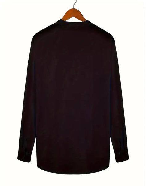 Maryam’s Essential Breathable Button Long Sleeves Cotton Linen Top Tank