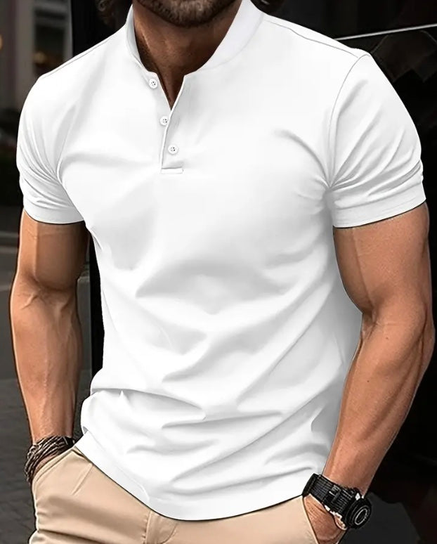 Maryam’s Essential Casual Breathable Short Sleeves Collar Shirt