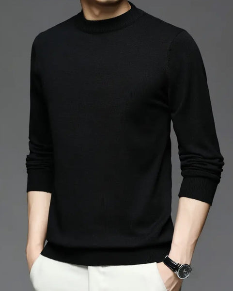 Maryam’s Essential Men Warm Knit Crew Neck Long Sleeves Sweater