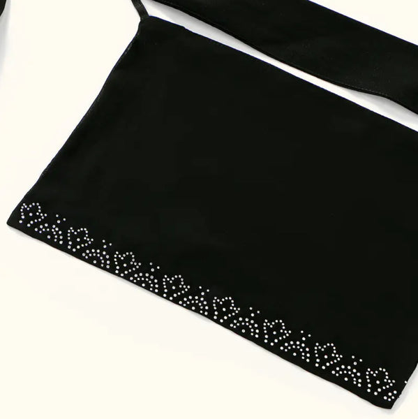 Maryam’s Essential Diamanté Thin Breathable Chiffon Niqab Veil Headscarf
