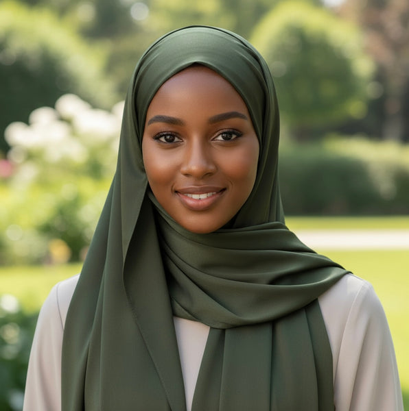 Maryam's Essential Stunning Plain Satin Shawl/Hijab