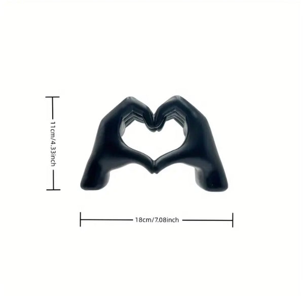 Maryam’s Essential Hand Heart Gesture Resin Love Statue