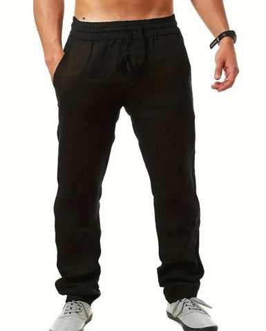 Maryam’s Essential Lightweight Breathable Drawstring Cotton Linen Loose Pant