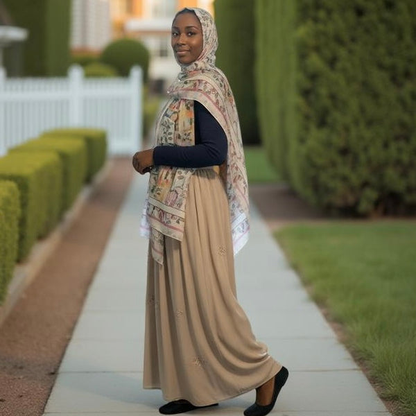 Maryam’s Essential Premium Printed Arabian Chiffon Hijab