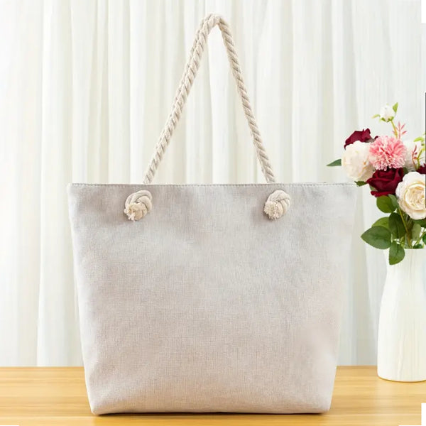 Maryam’s Essential Nylon Polyester Floral Pattern Beach Tote Bag