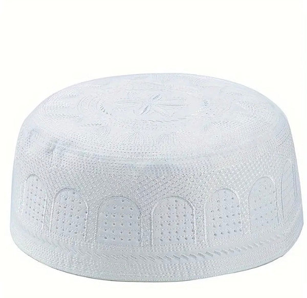 Maryam’s Essential Luxury Round Edge Embroidered Ethic Muslim Men’s Hats