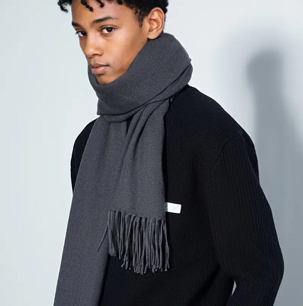 Maryam’s Essential Luxury Warm Soft Acrylic Knit Cashmere Tassels Scarf
