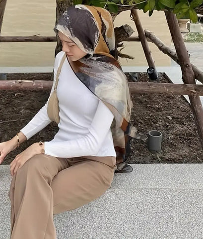 Maryam’s Essential Premium Printed Chiffon Hijab