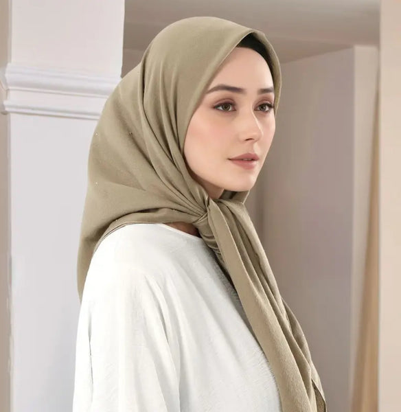 Maryam's Essential Large Premium Diamanté Cotton Viscose Hijab