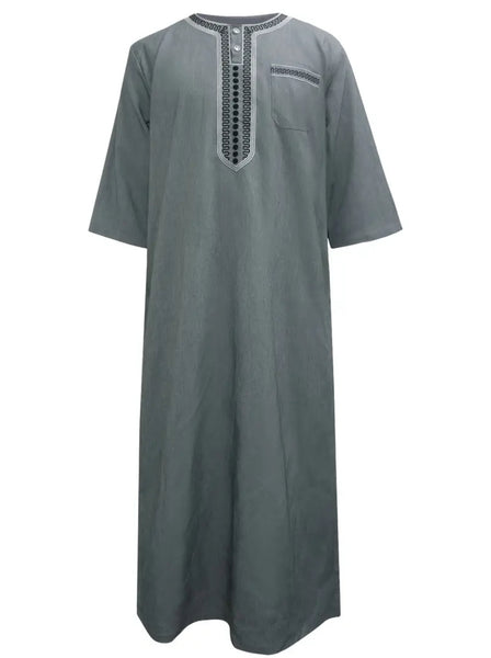 Maryam’s Essential Men Ethnic Vintage Geometric Pattern Kaftan