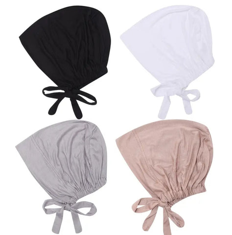 Maryam’s Essential Tie Back Drawstring Cap for Hijab Set