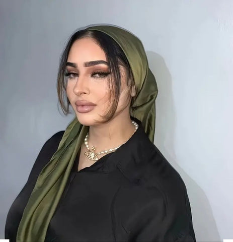 Maryam's Essential Stunning Plain Satin Shawl/Hijabs