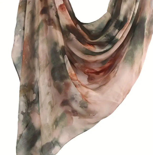 Maryam’s Essential Premium Marble Print Chiffon Hijab