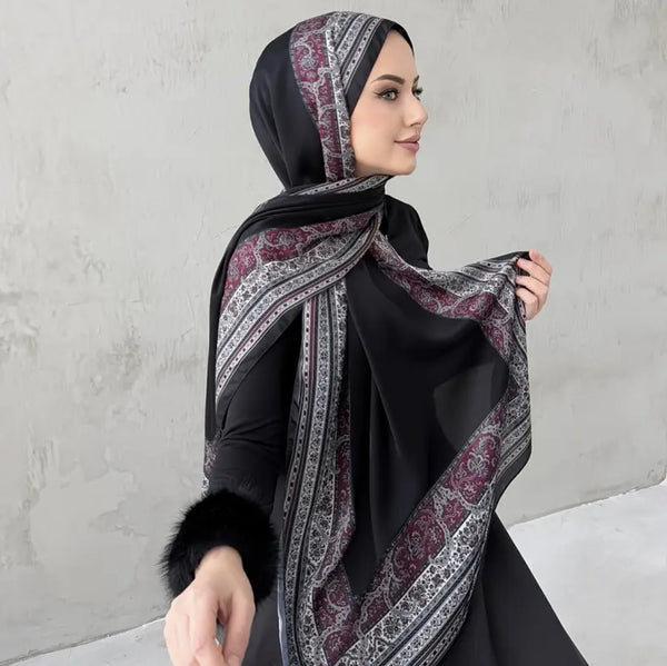 Maryam’s Essential Premium Printed Chiffon Hijab