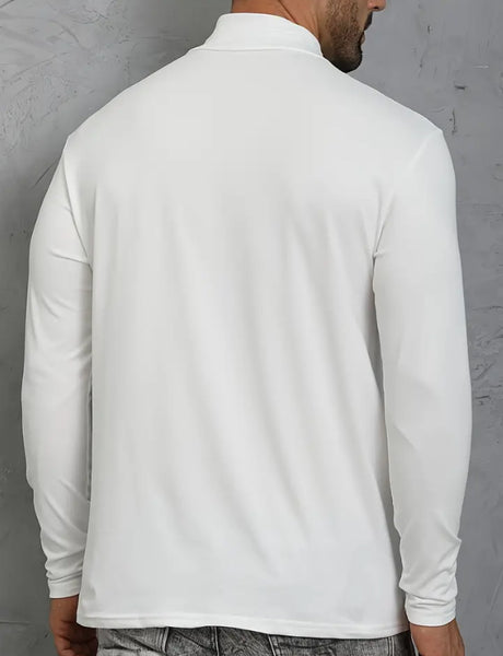 Maryam’s Essential Men Casual High Neck Long Sleeves T-Shirt