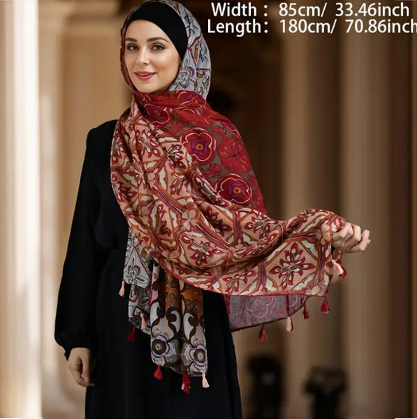 Maryam’s Essential Minimalist Style Polyester Head Scarf/Wrap