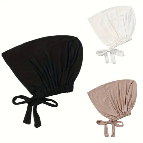 Maryam’s Essential Tie Back Drawstring Cap for Hijab Set