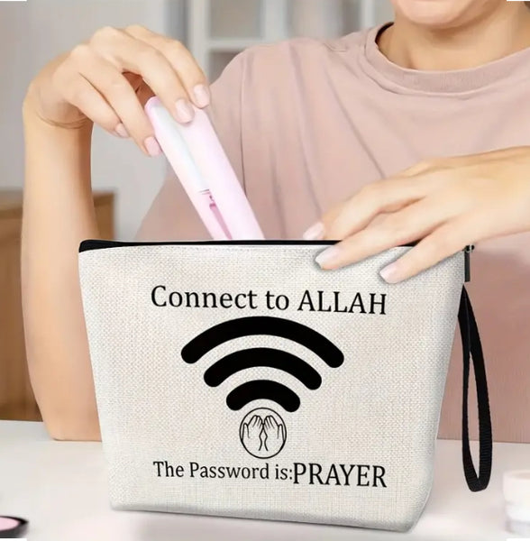 Maryam’s Essential Luxury “Connect with Allah” Multifunctional Eco - Friendly Pouch