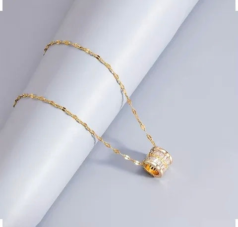 Maryam’s Essential Trendy Creative Cylindrical Shaped Pendant Necklace