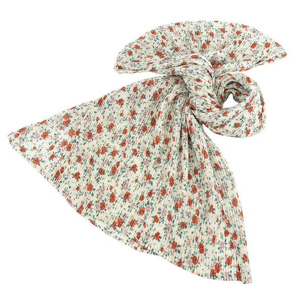 Maryam’s Essential Premium Printed Pleated Chiffon Hijab
