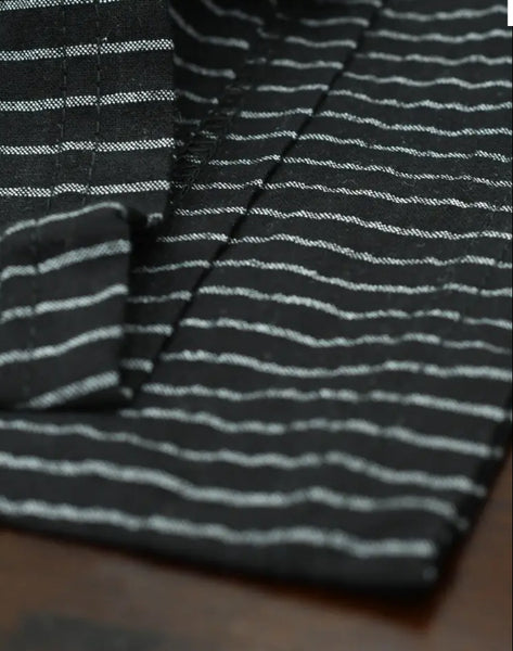 Maryam’s Essential Men Casual Lightweight Breathable Cotton Striped Loose Fit Straight Leg Pants