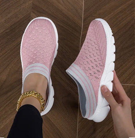 Maryam’s Essential Lightweight Knitted Mule Sneaker Slip-On Clogs