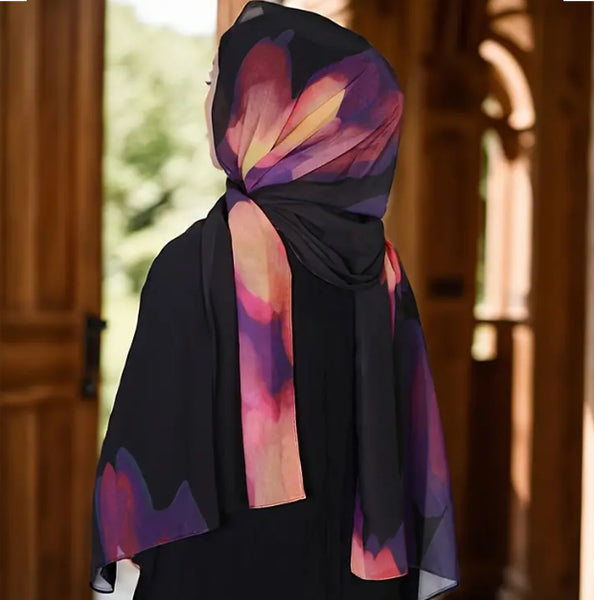 Maryam’s Essential Premium Printed Chiffon Hijab