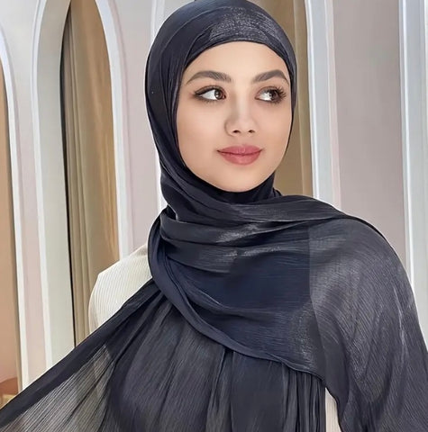Maryam’s Essential Shimmer Shayla Thin Chiffon Hijabs/Scarves