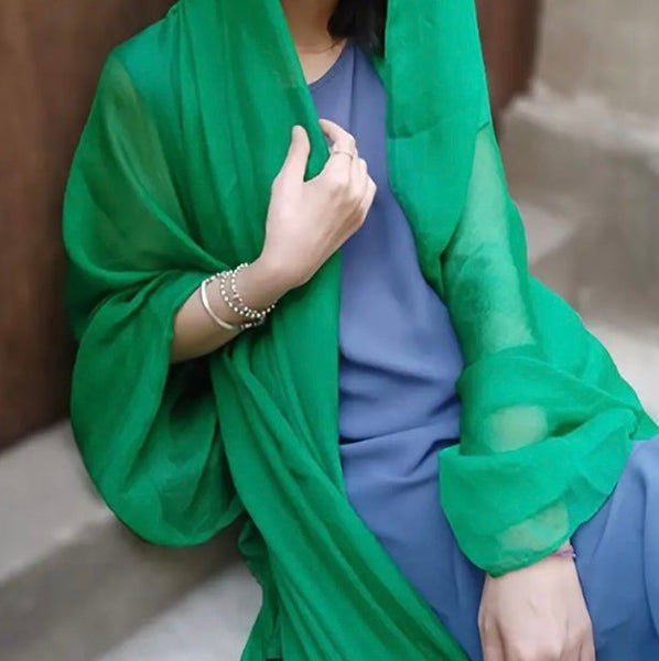 Maryam’s Essential Extra Large Plain Pure Colour Cotton Viscose Soft Hijabs/Shawls