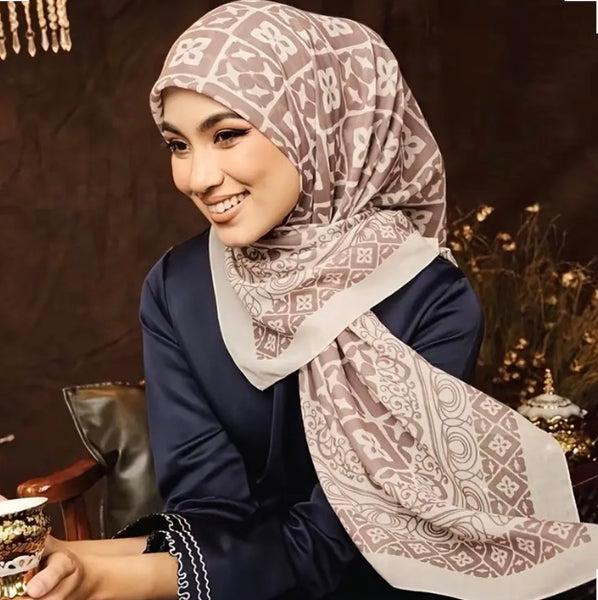 Maryam’s Essential Minimalist Style Polyester Head Scarf/Wrap