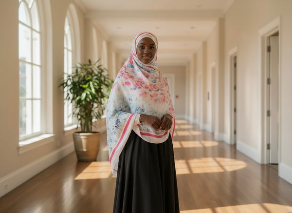 Maryam’s Essential Premium Printed Arabian Chiffon Hijab
