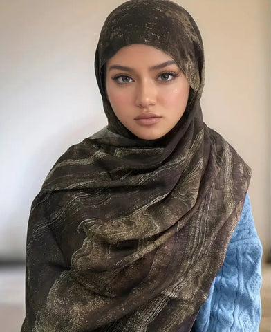 Maryam’s Essential Premium Printed Chiffon Hijab