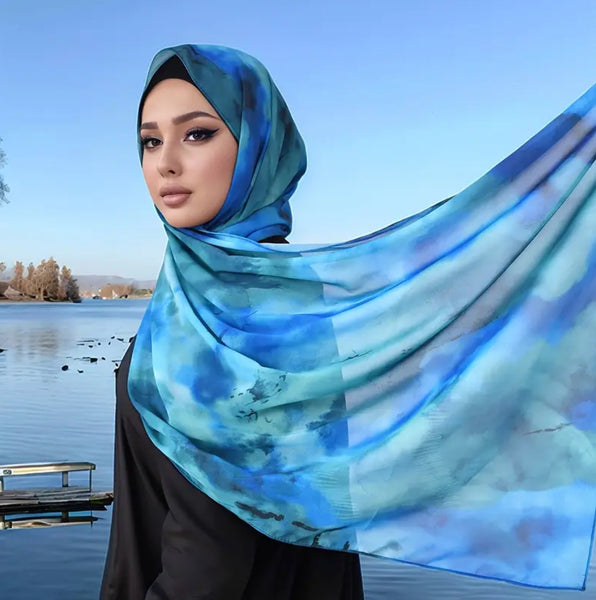 Maryam’s Essential Premium Printed Chiffon Hijab