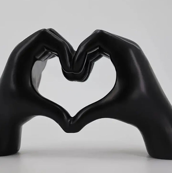 Maryam’s Essential Hand Heart Gesture Resin Love Statue