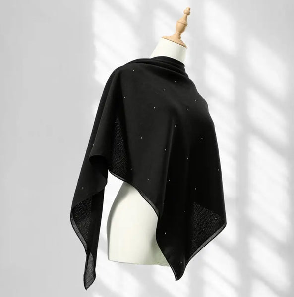 Maryam's Essential Large Premium Diamanté Cotton Viscose Hijab