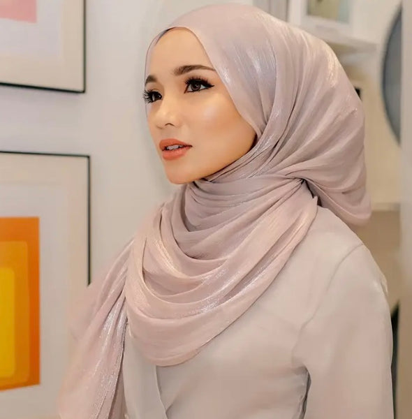 Maryam’s Essential Shimmer Shayla Thin Chiffon Hijabs/Scarves