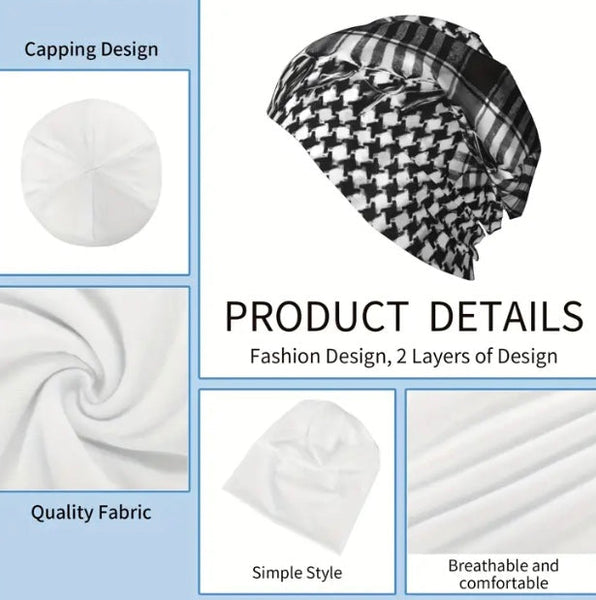 Maryam’s Essential Unisex Arab Premium Cotton Shemagh Cap