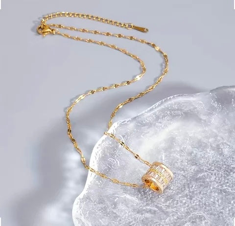 Maryam’s Essential Trendy Creative Cylindrical Shaped Pendant Necklace