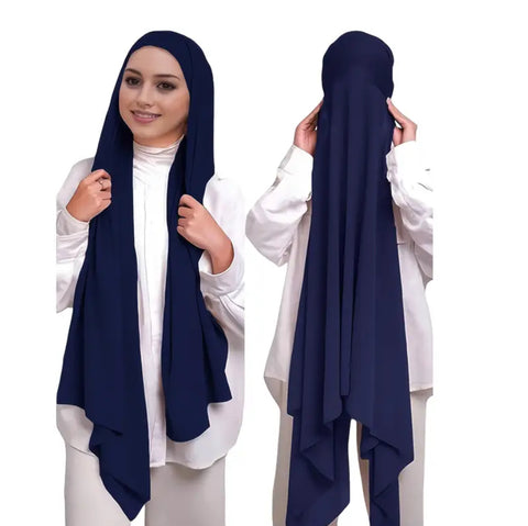 Maryam's Essential Instant Premium Chiffon Hijab with Cap