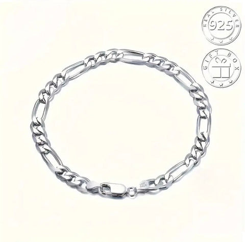 Maryam’s Essential Exquisite Men’s 925 Hypoallergenic Sterling Silver Bracelet