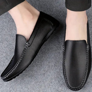 Maryam’s Essential Luxury Men Faux Leather with Rubber Sole Slip-on Loafers Shoes