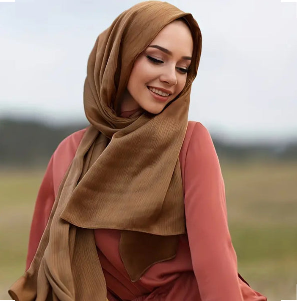 Maryam's Essential Premium Plain Satin Shawl/Hijab